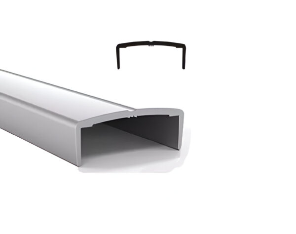 Tapacanto Aluminio U Curvo Anodizado 3mt 18mm