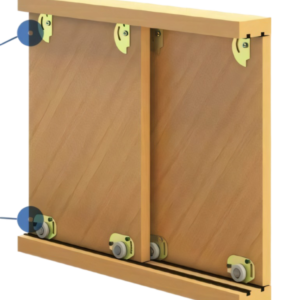 Kit De Frente Muebles C/guias De Aluminio 1.5mts 15kg