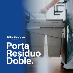 Porta residuos Unihopper doble 2x30 Lts - Cierre Suave