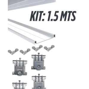 KIT PARA  PLACARD 1.5MTS 2 PUERTAS  (SIN MANIJON )