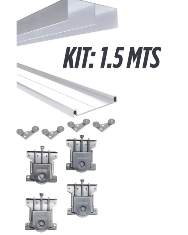 KIT PARA  PLACARD 1.5MTS 2 PUERTAS  (SIN MANIJON )