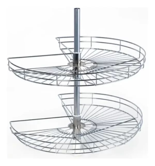 Esquinero Giratorio De 50 Cm Cromo Con Corte Bajo Mesada