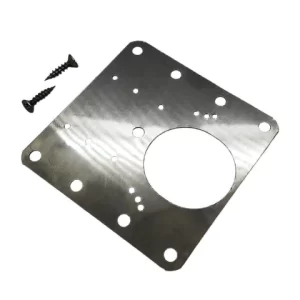 Placa para reparación de bisagras x4 unidades y tornillos