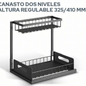 Canasto 2 Niveles Altura Regulable 325/410 MM