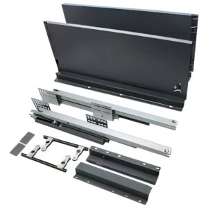 Corredera Oculta con Lateral Gris o Blanco.