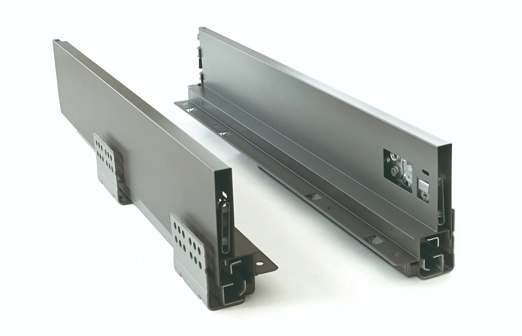 CORREDERA OCULTA /LAT C/LENTO H 90MMX500MM SLIM GRIS 4D