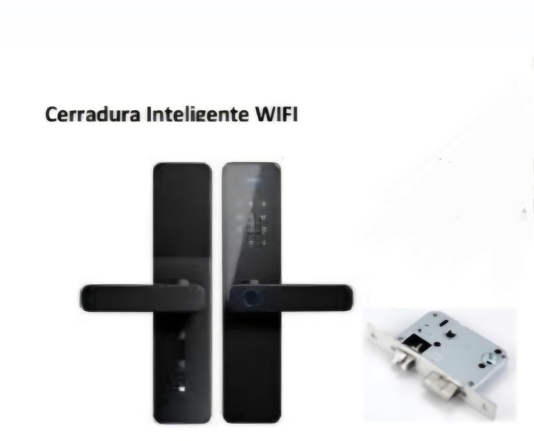 CERRADURA INTELIGENTE WIFI 260X65MM NEGRA