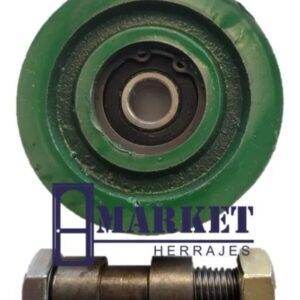 RUEDA DE FUNDICION 125 MM VERDE