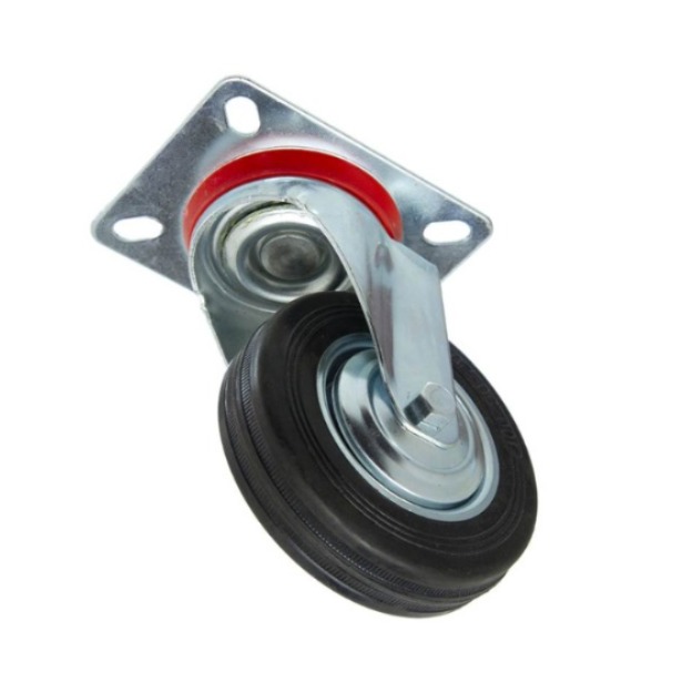 RUEDA CHAPA Y GOMA 100MM