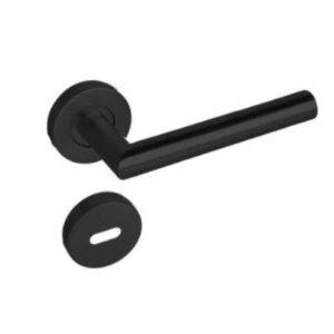 Manija doble balancín Negro tipo toshi acero inoxidable