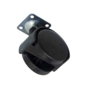 RUEDA DUAL CON BASE CON FRENO.
