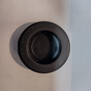 TIRADOR CUBETA REDONDA PLASTICO NEGRA 35 MM