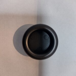 TIRADOR CUBETA REDONDA PLASTICO NEGRA 40 MM.
